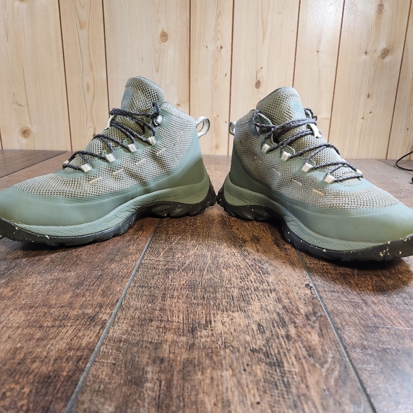 REI Co-Op Flash Hiking Boots Green Women's 7.5 Outdoor Waterproof Lightweight - Picture 5 of 11